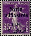 Type Semeuse overprint and Syrian surcharge