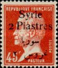 Type Pasteur overprinted and Syrian surcharge