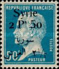 Type Pasteur overprinted and Syrian surcharge