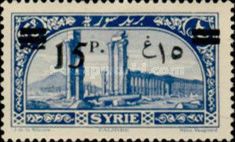 Palmyra (Tadmur) overprinted and surcharged