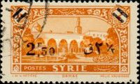 New value surcharged on Definitive 1930/36