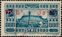 New value surcharged on Definitive 1930/36