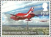 Red Arrows over Paris