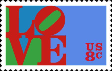 Love Greetings Stamp 1973
