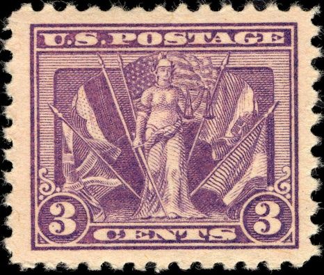 Lady Victory and Flags of Allies