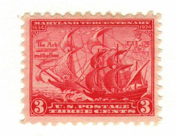 Sailing ships The Ark (1630) and The Dove