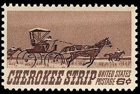 Racing for Homesteads in Cherokee Strip, 1893