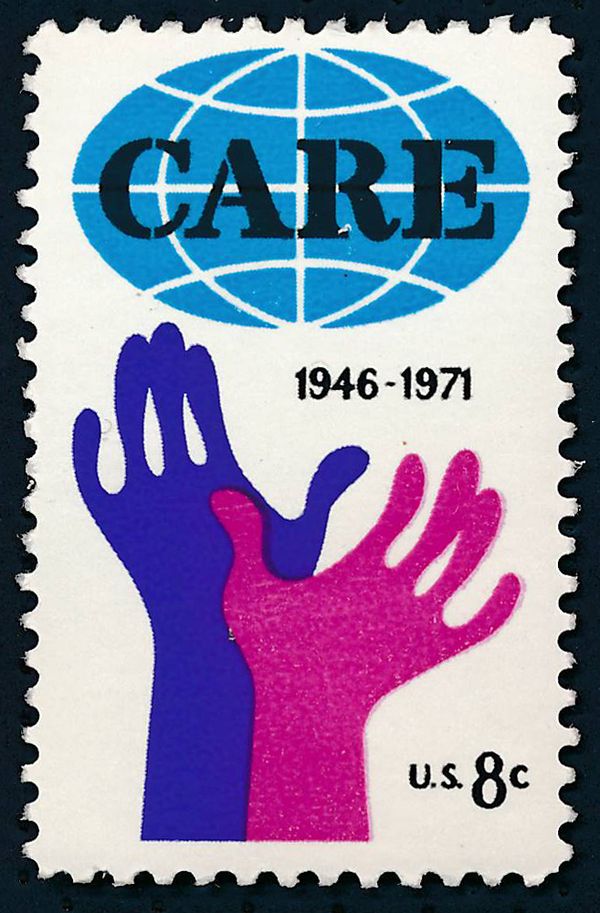 Hands Reaching for "CARE"