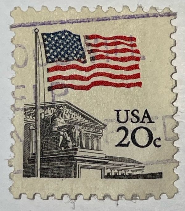 Flag Over Supreme Court, by Dean Ellis