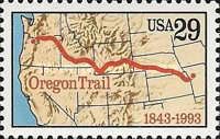 Map of Oregon Trail