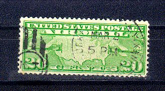 Map of the USA and Two De Havilland D.H. 4M Mail Planes