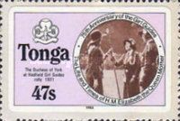 Queen Elizabeth Bowes-Lyon at Girl Guides rally, 1931