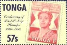 1d postage stamp of 1950