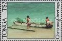 Children on outrigger canoe