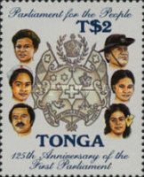 State coat of arms, inhabitants of Tonga