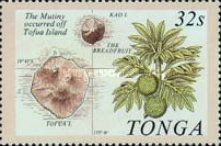 Map of Tofua & Kao Isls., breadfruit