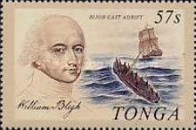 Captain William Bligh & castaways in longboat