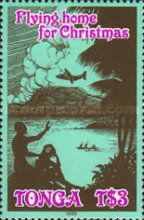 Islanders waving, aircraft