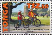 Children with bicycles from Europe