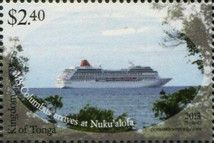 MS Columbus arrives at Nuku'alofa