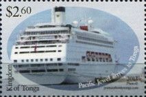 Pacific Jewel arrives in Tonga