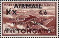 Douglas DC-4 mailplane over Tongatapu