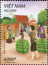 Young Man Brings Bamboo Knots Home