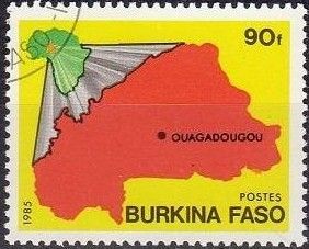 Map of Burkina Faso
