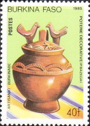 Lidded Pot with Bird Handles, P. Bazega
