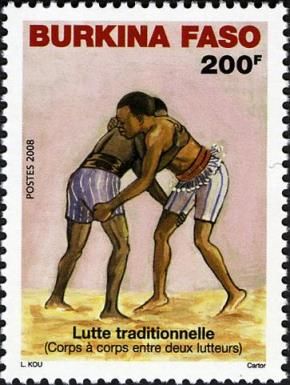 Corps a Corps Entre Deux Lutteurs