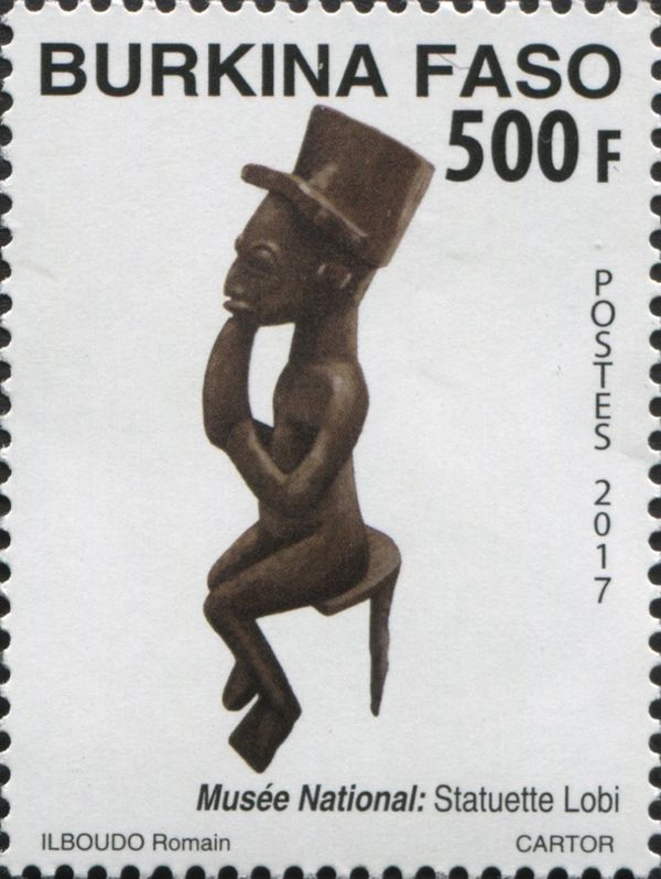 Burkina National Museum Artifacts - Lobi Statuette