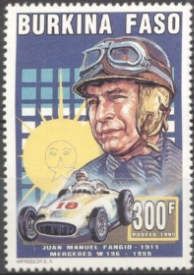 J.M. Fangio on Mercedes W 196-1955
