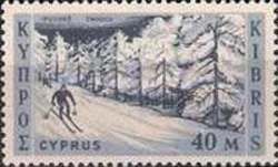 Skiing on Troodos Mountains