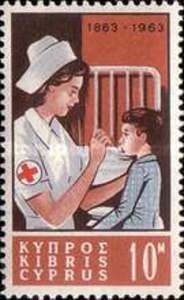 Nurse tending child