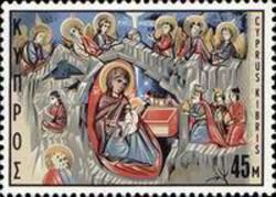 Nativity - Fresco 14th cent.