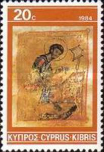 Portrait of St. Luke (miniature) 12th cent.