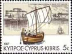 Kyrenia II sails into Paphos Harbour