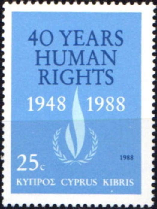 40th Anniversary - Emblem of Human Rights and U.N.O.