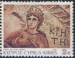 Paphos Mosaics - Portrait of Crete, 4th cent. A.D.