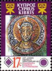 Kanakaria Church, Mosaic St. James, 6th cent. AD