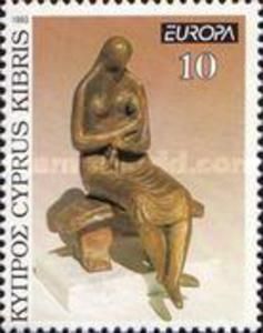 EUROPA 1993 - "Motherhood" Sculpture by N. Dimiotis
