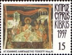Last Supper, Fresco, 14th cent.