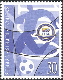 FIFA Centennial Emblem and Football Player