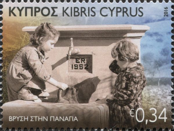 Old Founts in Cyprus depict Panayia fount in Phaphos