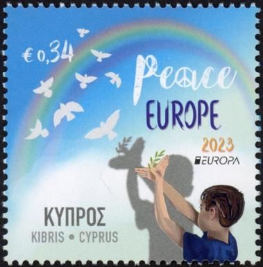 Child, Peace Doves and Rainbow