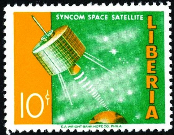 Syncom space satellite
