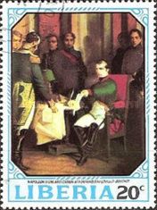 F. Bouchot : Abducation of Napoléon at Fontainbleau