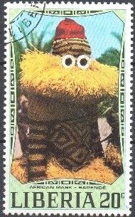 Bapéndé mask and costume