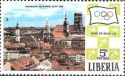 Munich, city view (reversed); imperf