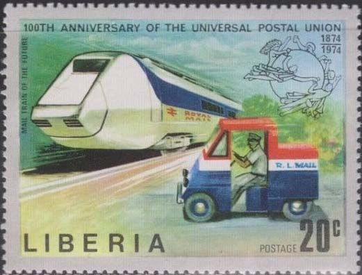 Futuristic Mail Train and Mail Truck